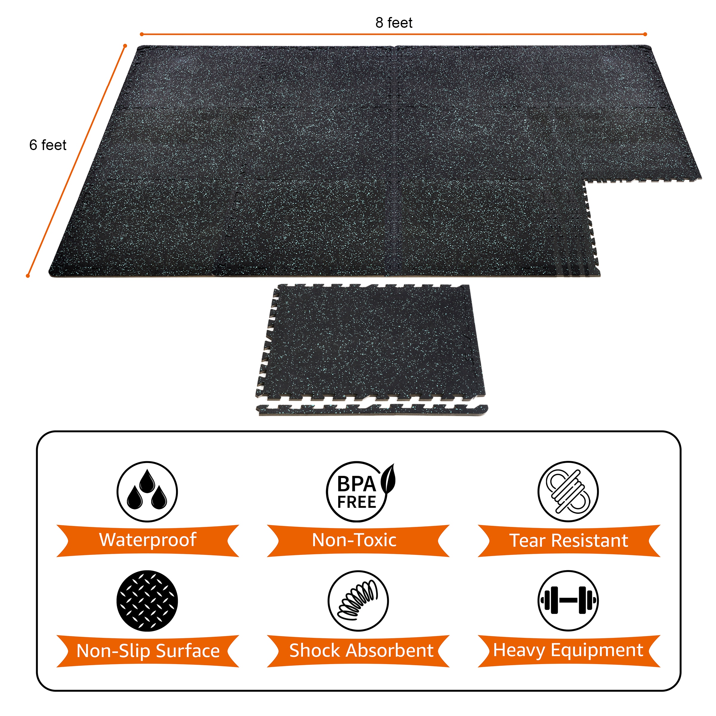Thick mat for floor clearance