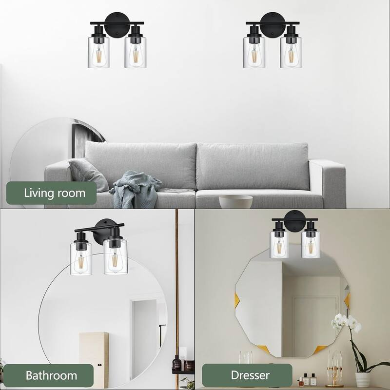 2-Light Bathroom Light Fixtures