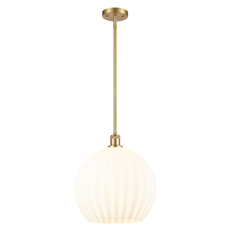 Innovations Lighting 516-1S-17-14 White Venetian Pendant White