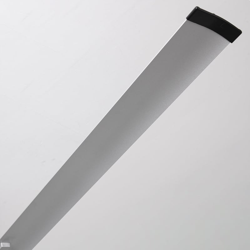 Ceiling Fan Industrial 100" Modern Silver 7-Blade LED Light