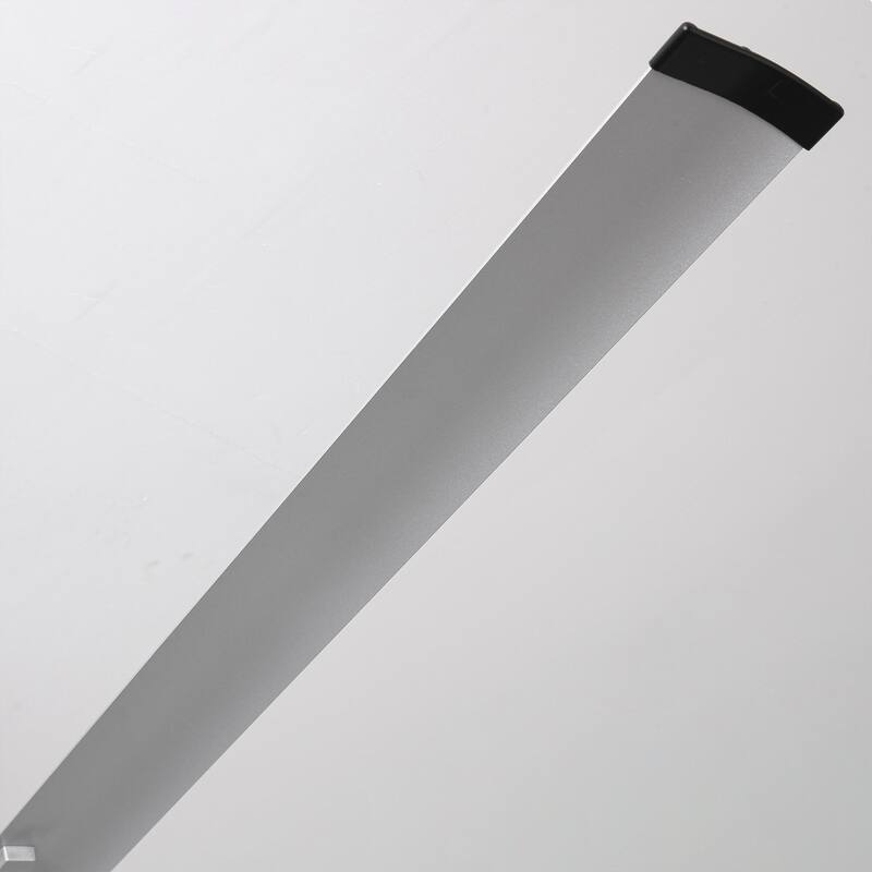 Ceiling Fan Industrial 84" Modern Silver 7-Blade LED Light