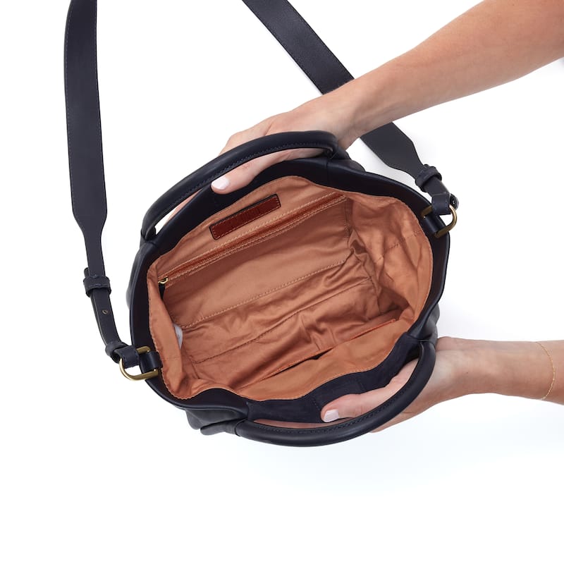 HOBO Margot Studded Suede and Leather Satchel Bag