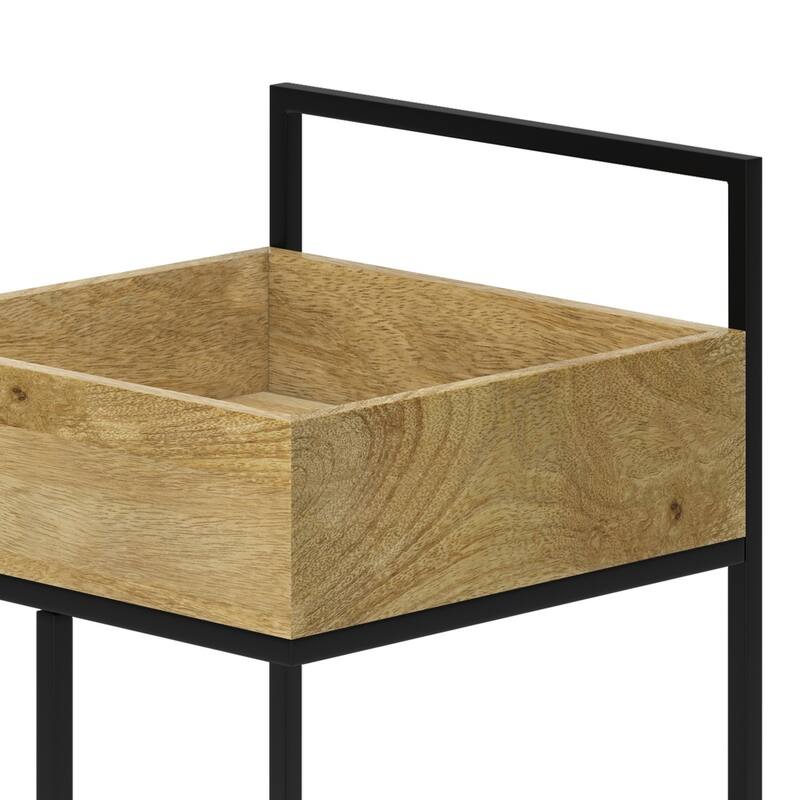 Hobbs - 16" Bar cart - Natural - Light Brown