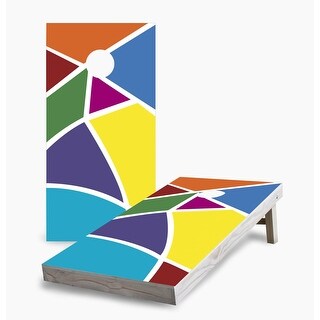 Abstract Cornhole Game (Choose Wraps or Boards)