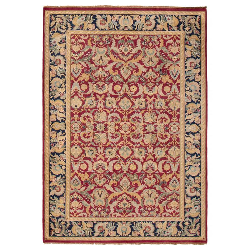 ECARPETGALLERY Hand-knotted Jamshidpour Burgundy Wool Rug - 5'11 x 8'7 - Burgundy - 5'11 x 8'7