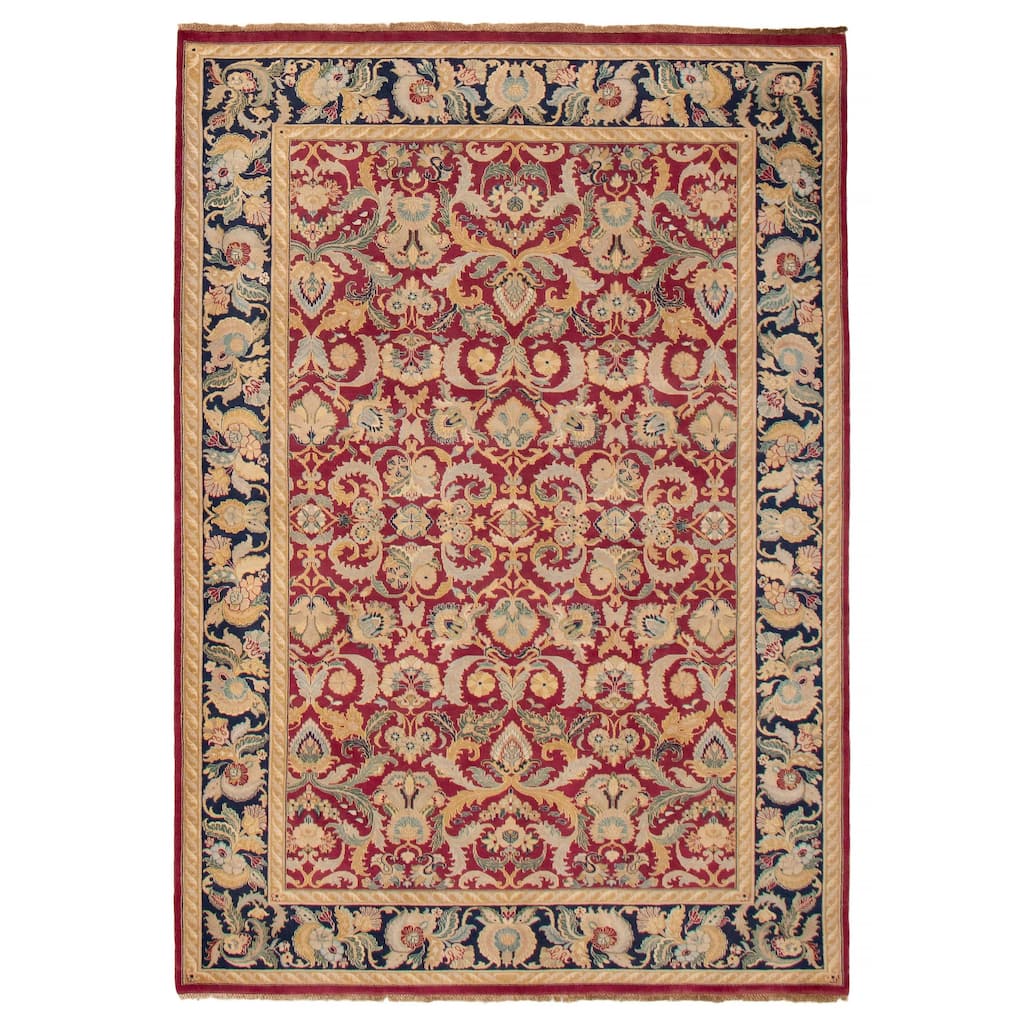 ECARPETGALLERY Hand-knotted Jamshidpour Burgundy Wool Rug - 5'11 x 8'7