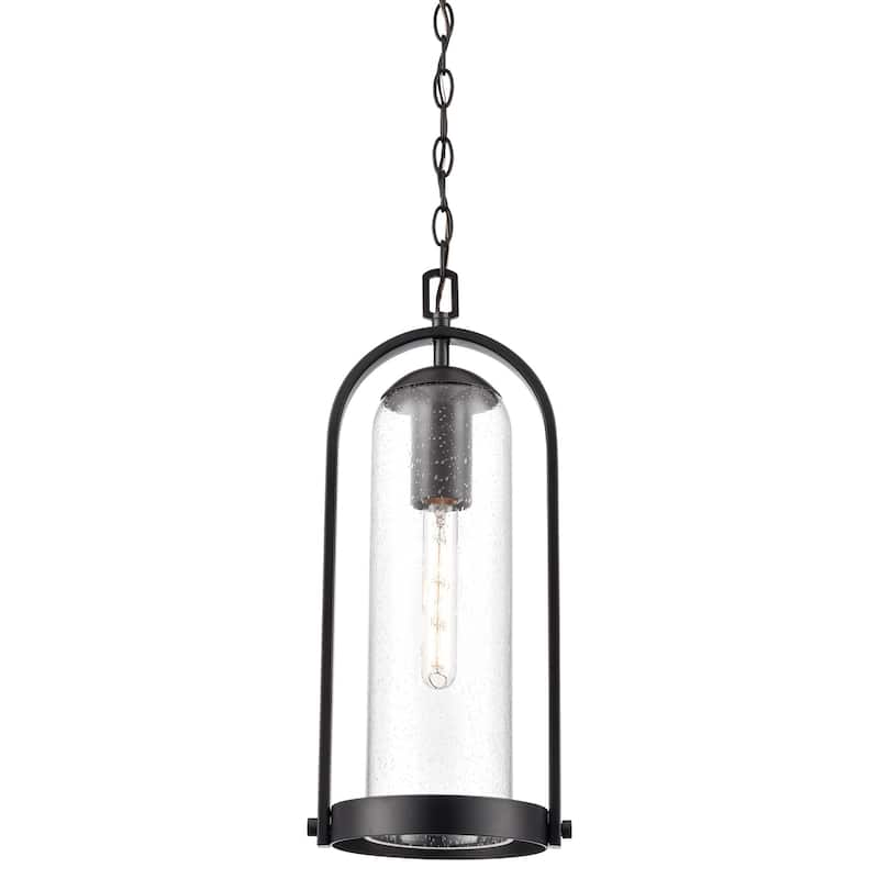 Millennium Lighting 199801 Luxio 9" Wide Outdoor Mini Pendant - Powder Coated Black