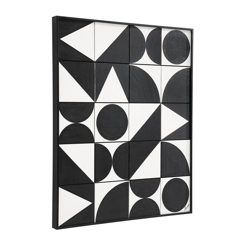 Renwil Thar Canvas 2-Piece Wall Art with Matte Black Frame