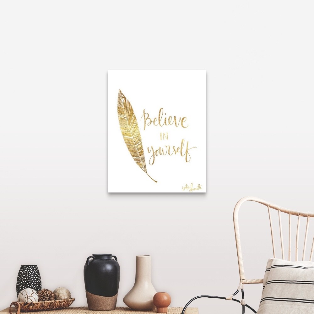 Shop Believe In Yourself Canvas Wall Art Overstock 21006637