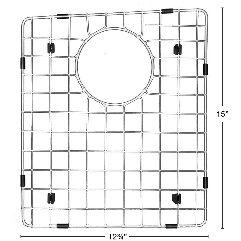 Karran Stainless Steel Bottom Grid 12-3/4" x 15" fits QT-710 and QU-710