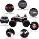 preview thumbnail 21 of 22, 2 Seaters 24V Ride on UTV with Remote Control,10AH Battery, 400W Powerful Motors with 17" EVA Wheels
