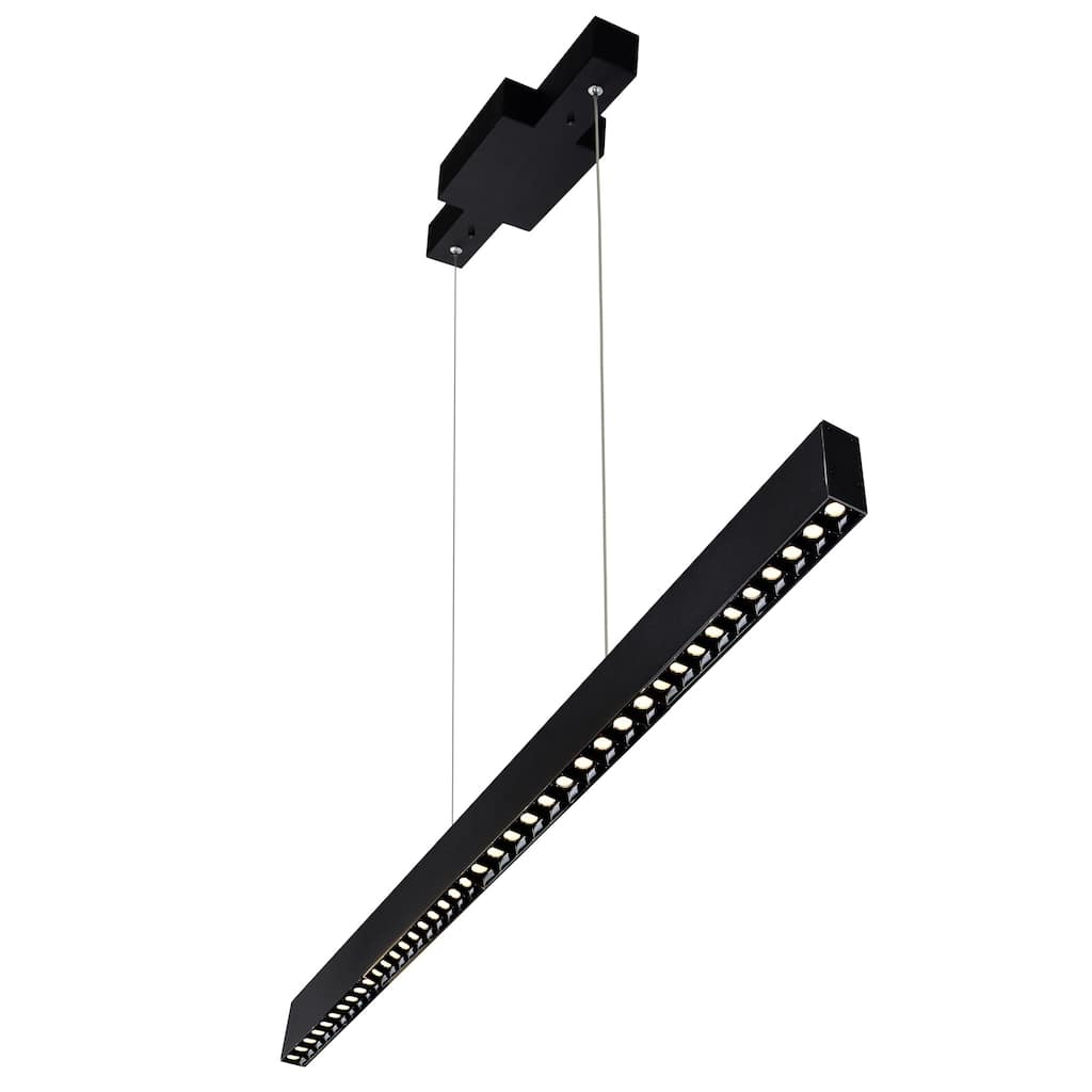 Pienza Integrated LED 52in Black Chandelier