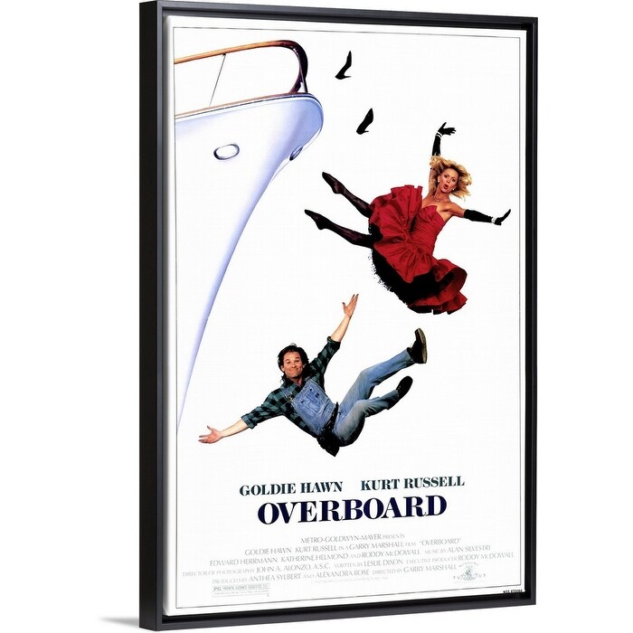 Overboard 1987 Black Float Frame Canvas Art Overstock 25497231