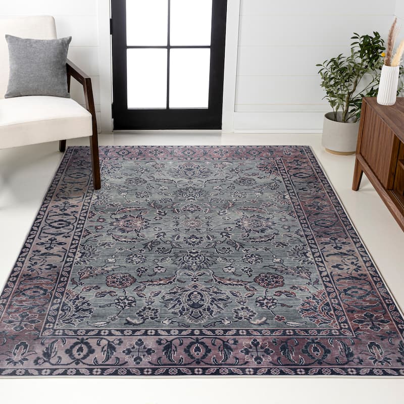 JONATHAN Y Regis Ornate Persian All-Over Machine Washable Area Rug