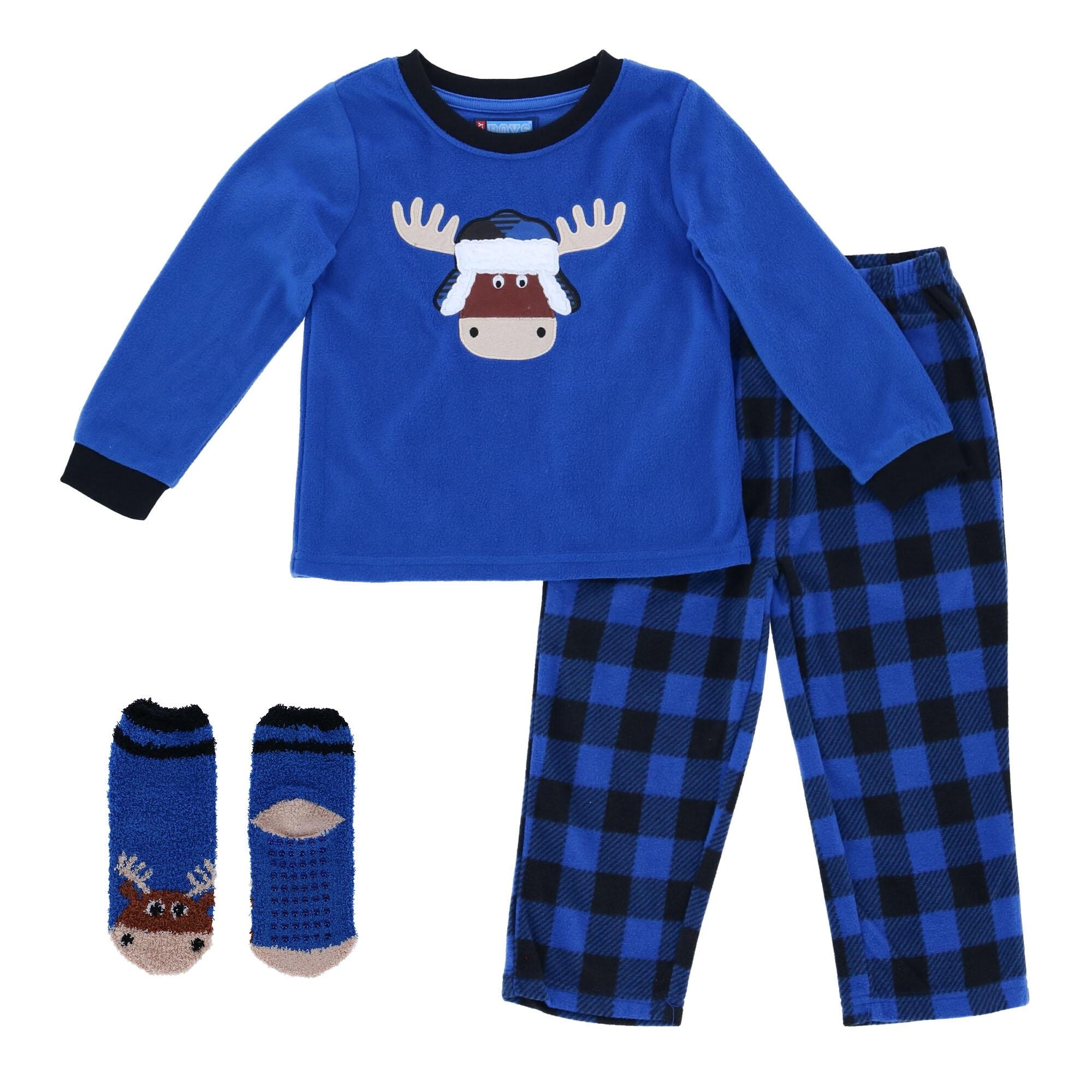 Emoji Pajamas Sz 2T 4T PJs Set Pants #Weekend Blue Orange Pizza Boys