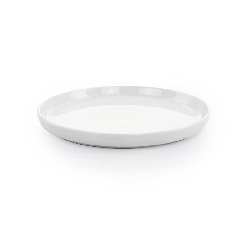 Pristine 16 Piece Round Fine Ceramic Dinnerware Set in White