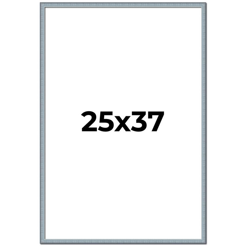 25x37 Frame Rustic Sky Blue Solid Wood Picture Frame | 0.75 Inch