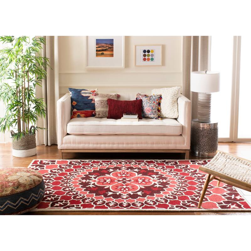 SAFAVIEH Handmade Bellagio Ronak Modern Oriental Wool Rug