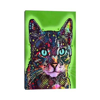iCanvas "Watchful Cat" by Dean Russo Canvas Print