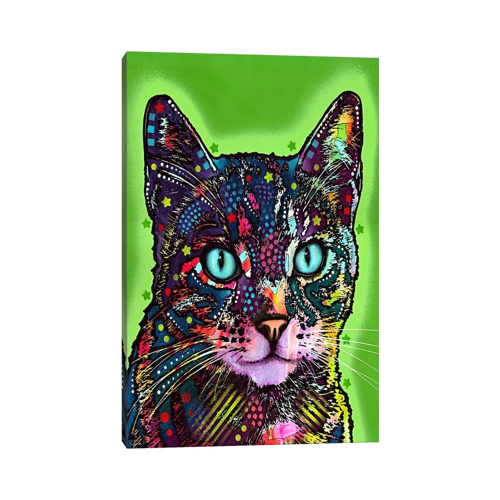 iCanvas "Watchful Cat" by Dean Russo Canvas Print