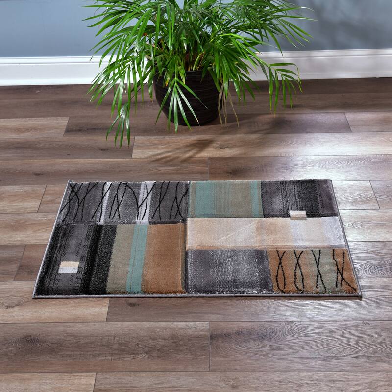 Glamour Abstract Polypropylene Area Rug