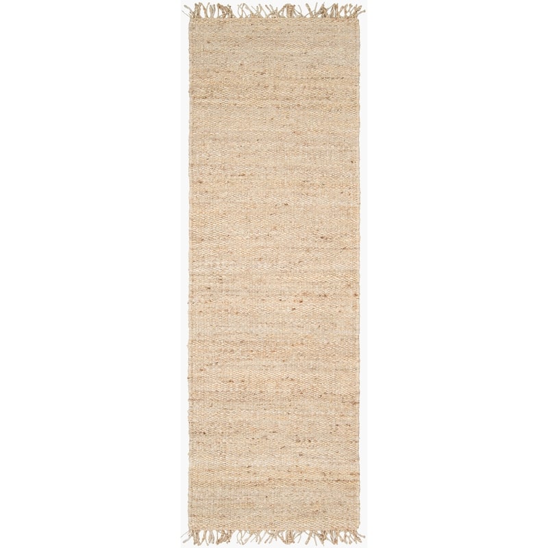 Livabliss Casual Jute Stripe Area Rug - 2'6" x 7'6" - Pine