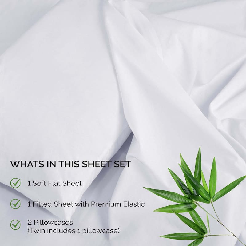 Superior Rayon from Bamboo 300 Thread Count Deep Pocket Sheet Set