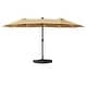 preview thumbnail 2 of 41, Kozyard Butterfly 15' Outdoor Patio Double-Sided Aluminum Umbrella 15ft Beige with SolarLights