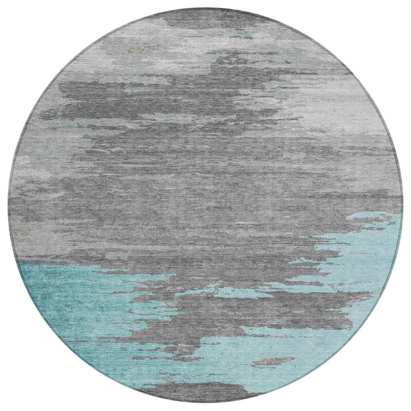 HomeRoots Abstract Transitional Rectangle Outdoor Rug