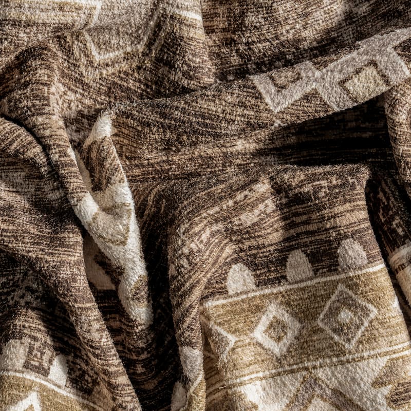 Clovebud Geometric Machine Washable Area Rug