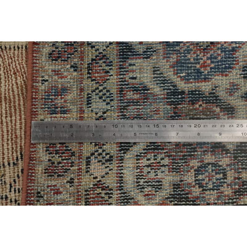 Hand Knotted Oriental 100% Wool Carpet Traditional Floral Oranges & Rust Sultanabad Area Rug - 12' 7'' X 9' 4''