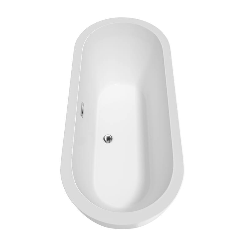 Wyndham Collection Soho 72-inch Freestanding Bathtub with Faucet