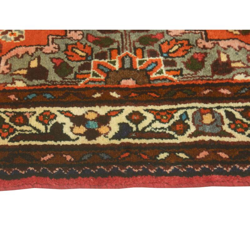 Fine Vintage Distressed Zakiya Orange/Blue Runner - 2'5" x 9'7"