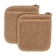 preview thumbnail 5 of 32, RITZ Cotton Terry Pocket Mitts (Set of 2) Mocha