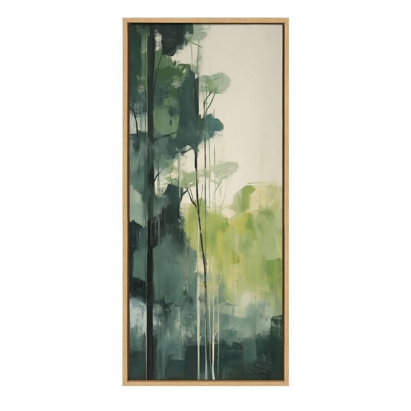 Kate and Laurel Sylvie Whispering Trees II Framed Canvas by Amy Lighthall