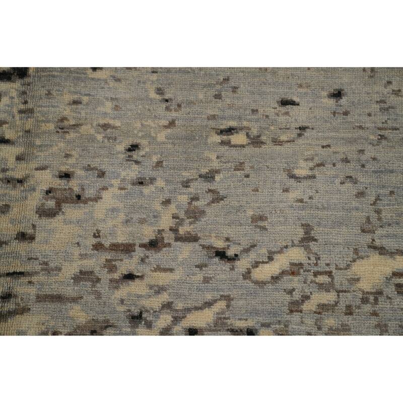 Hand Knotted Modern Wool Multi-Colored Abstract Area Rug - 8' 6'' X 6' 1''
