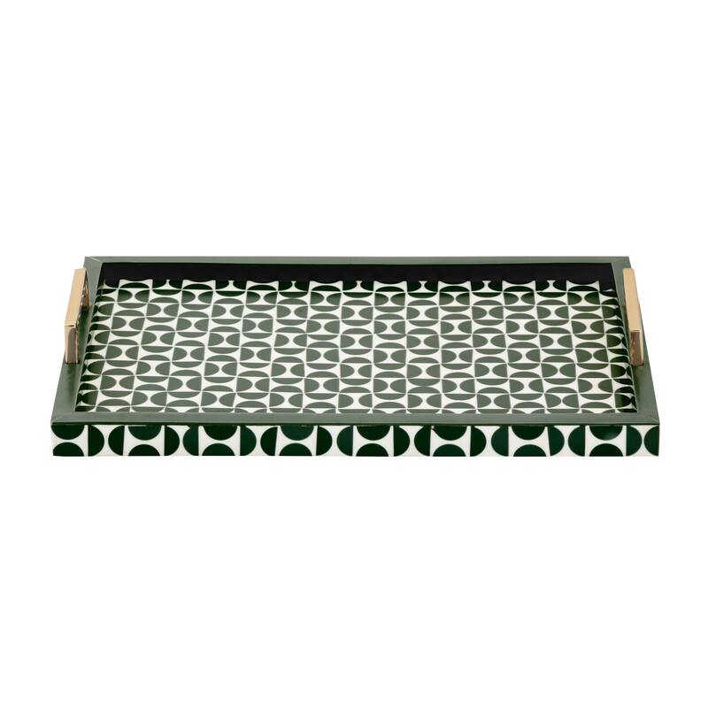 Elk Home Futrelle Dark Green Composite 18 Inch Wide Tray