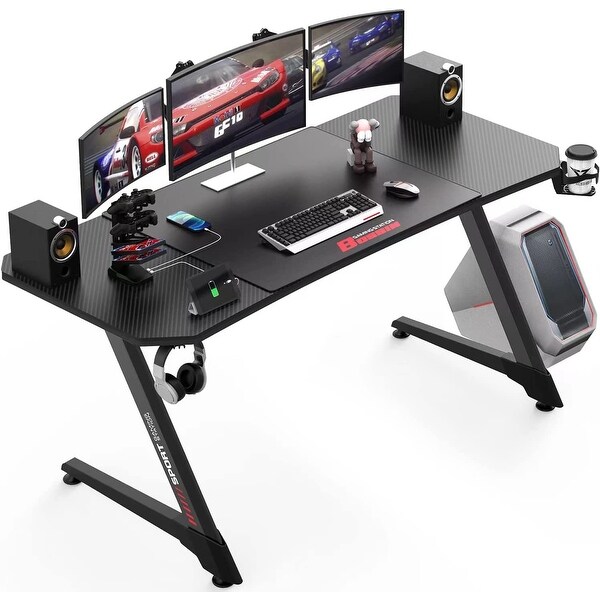 BOSSIN Ergonomic Gaming Desk Z-Shaped Office PC Computer