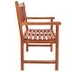 preview thumbnail 4 of 7, vidaXL Patio Bench with Cushion 47.2" Solid Acacia Wood - 47.2" x 22.8" x 35.4"