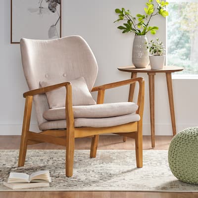 Mid-Century Modern Upholstered Lounge Chair