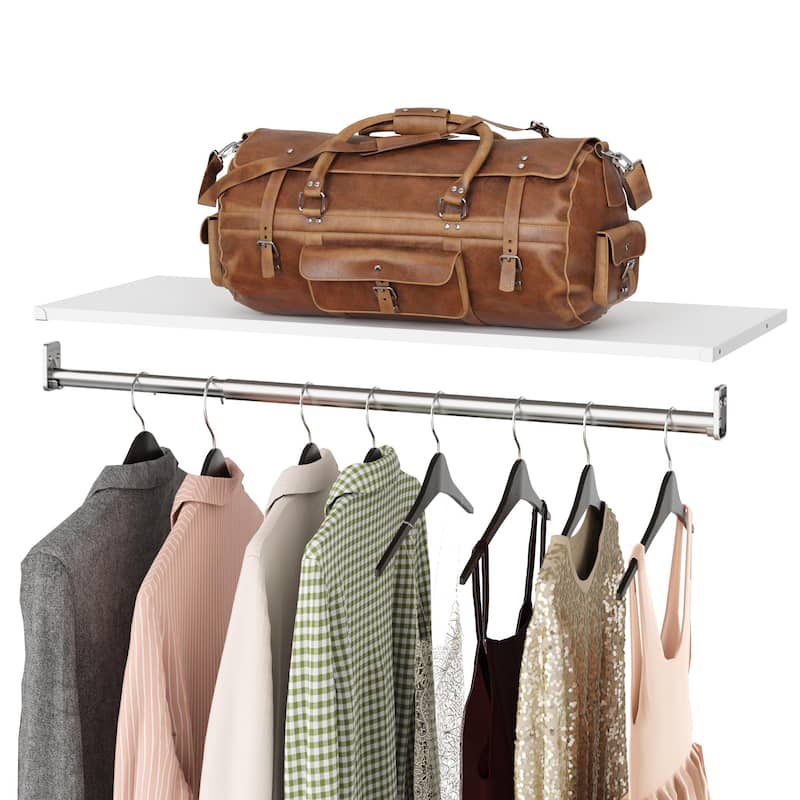 ClosetMaid Modular Storage Top Shelf & Hang Rod Kit