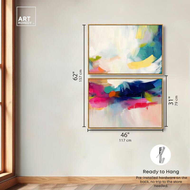 Riot of Color III Canvas Set of 2 by Art Remedy