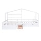 preview thumbnail 7 of 19, Twin Size House Platform Kids Bed Frame with Three Storage Drawers, White