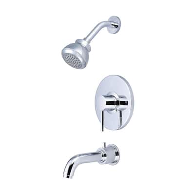 Pioneer Motegi Collection - Single Handle Tub and Shower Trim Set - Polished Chrome