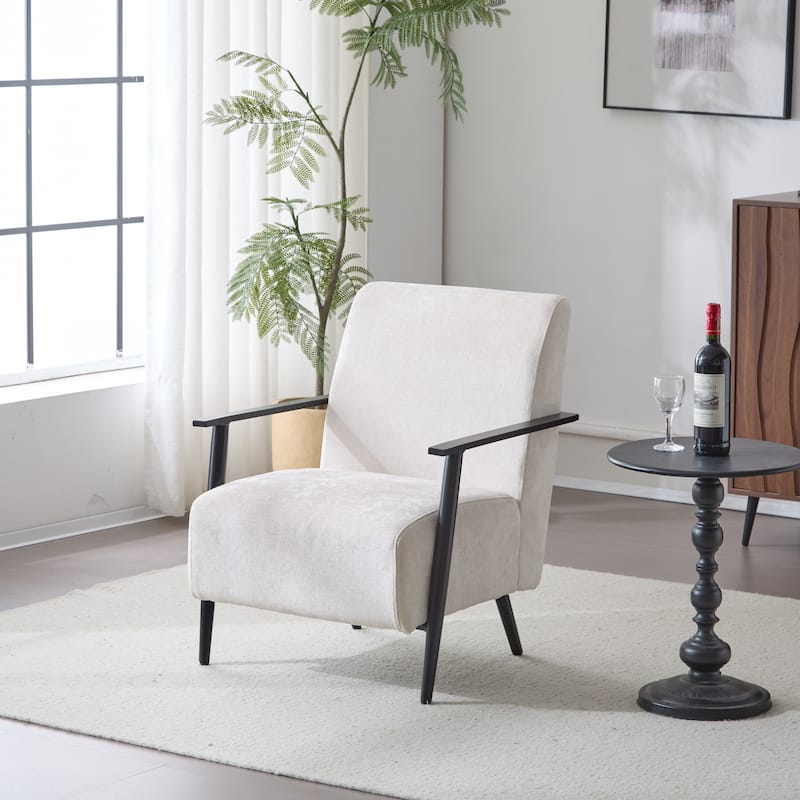 Polyester Lounge Chair with Metal Frame