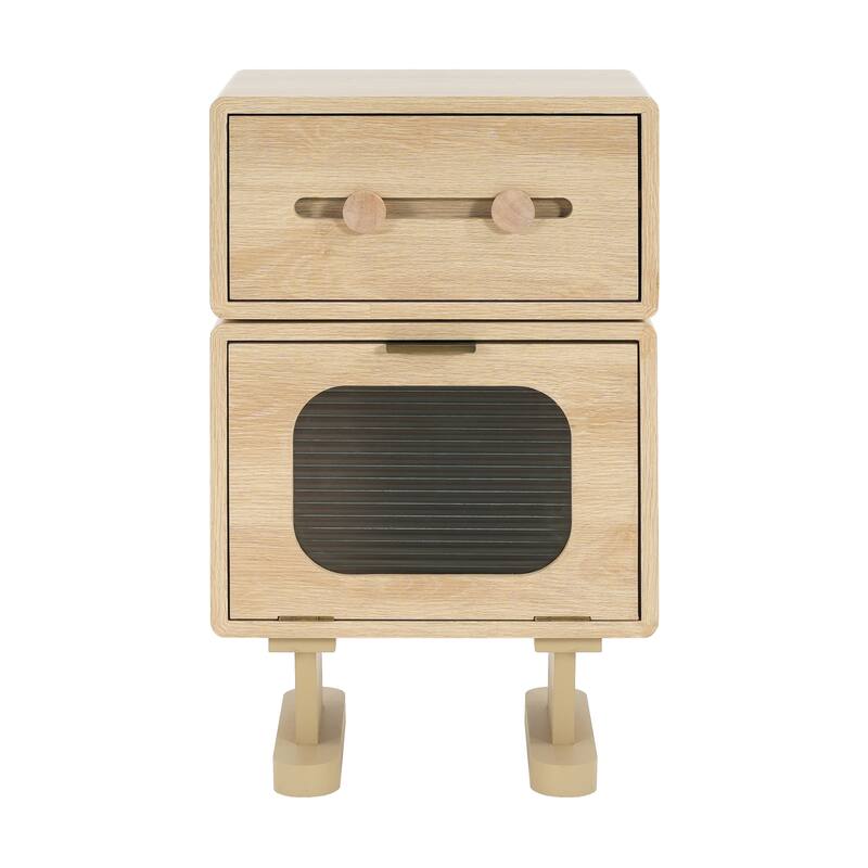 Christopher Knight Home - MDF Creative Rotatable Robot Storage Side Table