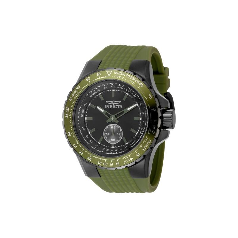 Invicta Men's 49311 Aviator Quartz Multifunction Black Dial Watch