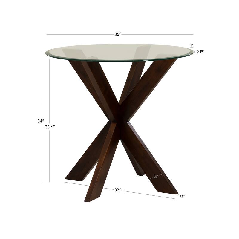 Allard Espresso Counter Height Dining Table (Table Only)