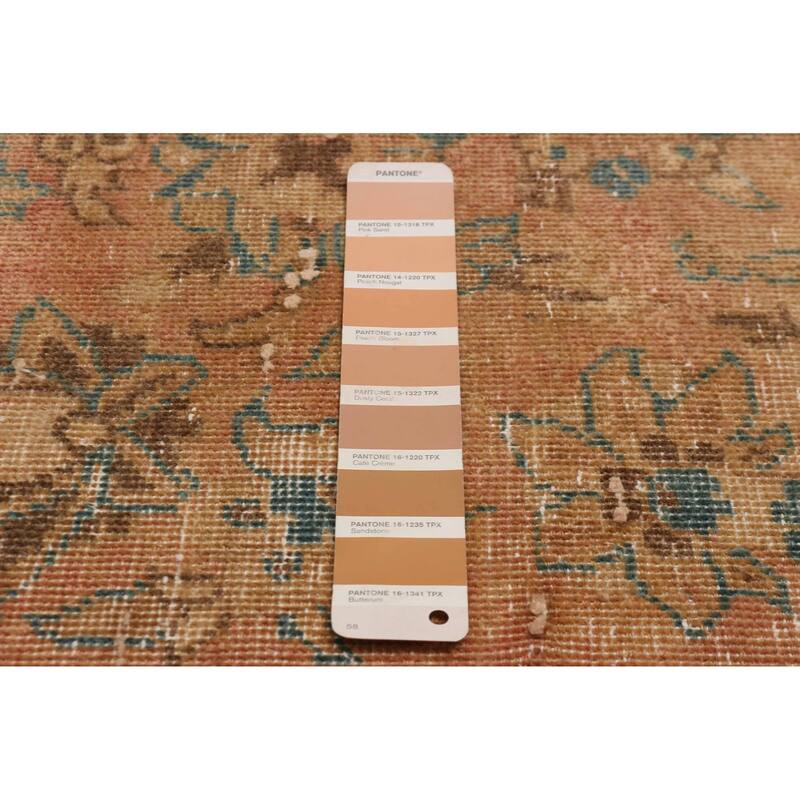 ECARPETGALLERY Hand-knotted Antalya Vintage Light Copper Wool Rug - 8'1 x 13'0