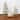 3-Piece Snowy Long Branches Artifical Christmas Tree Set with Battery-Op Lights